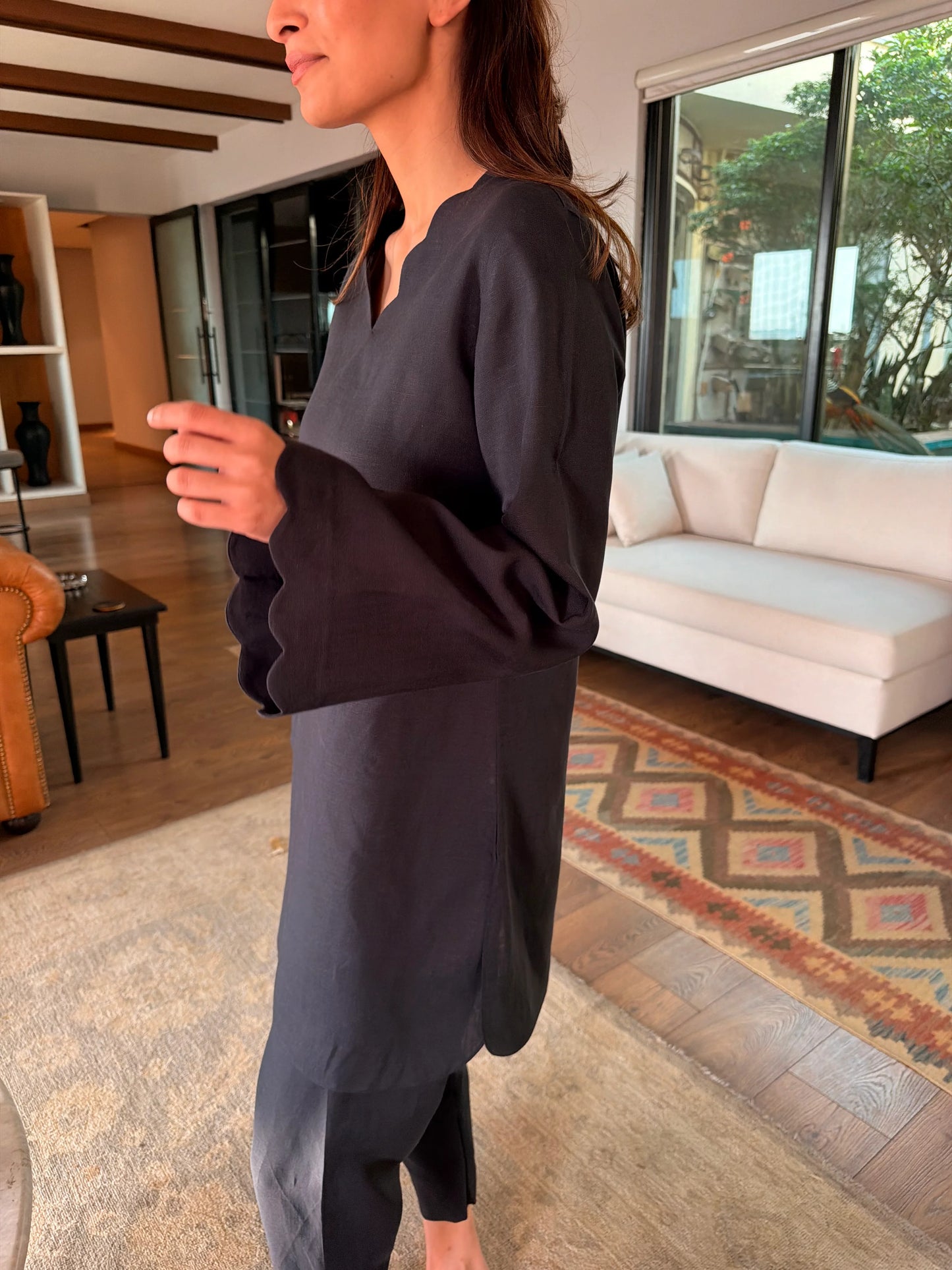 Dark Navy Scallop Set | Sak Atelier