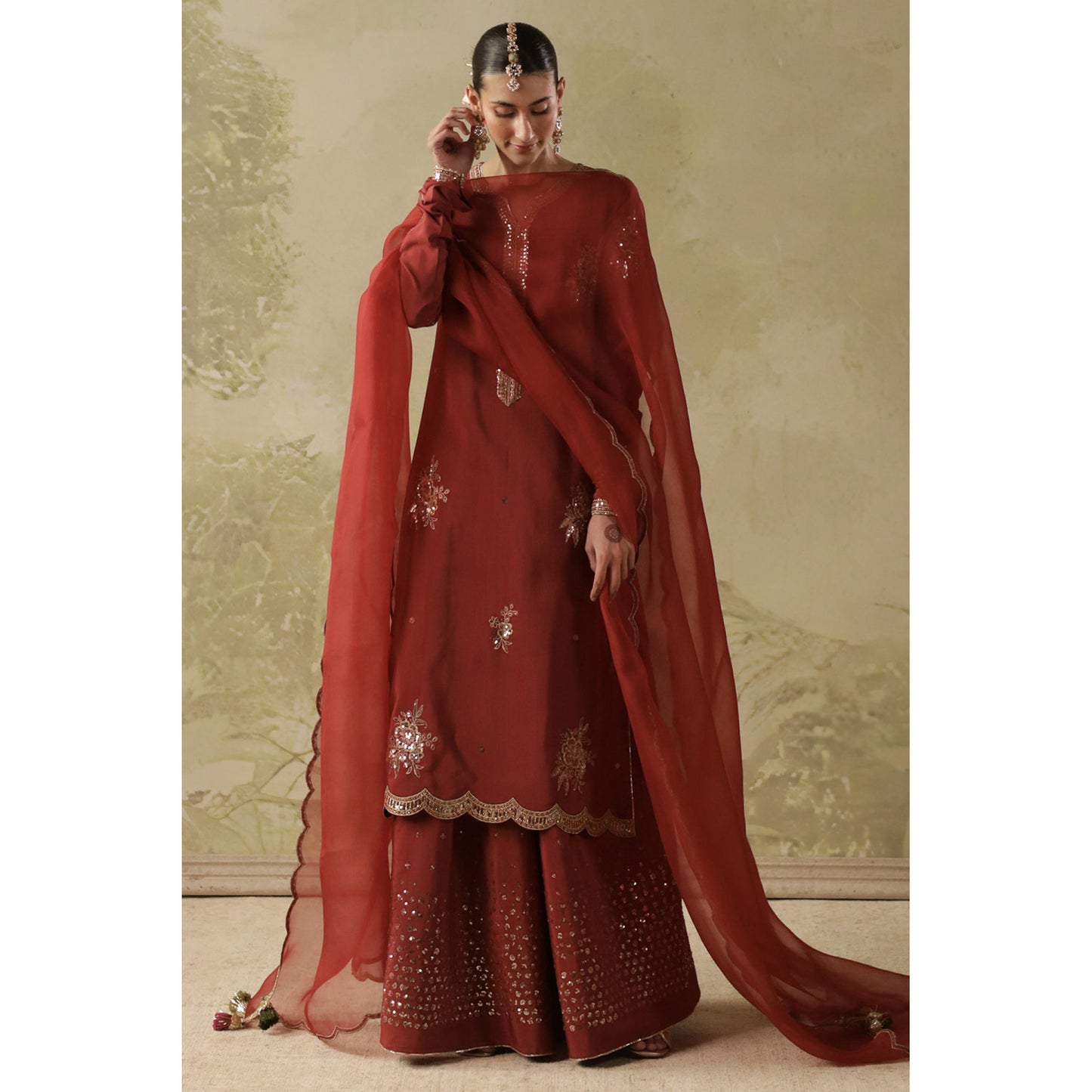 Vermillion Rust Outfit | Sheesham' 26 | DYOT