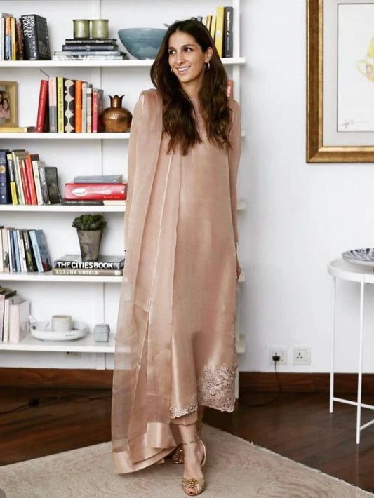 Nude Pink Resham Formal | Sak Atelier