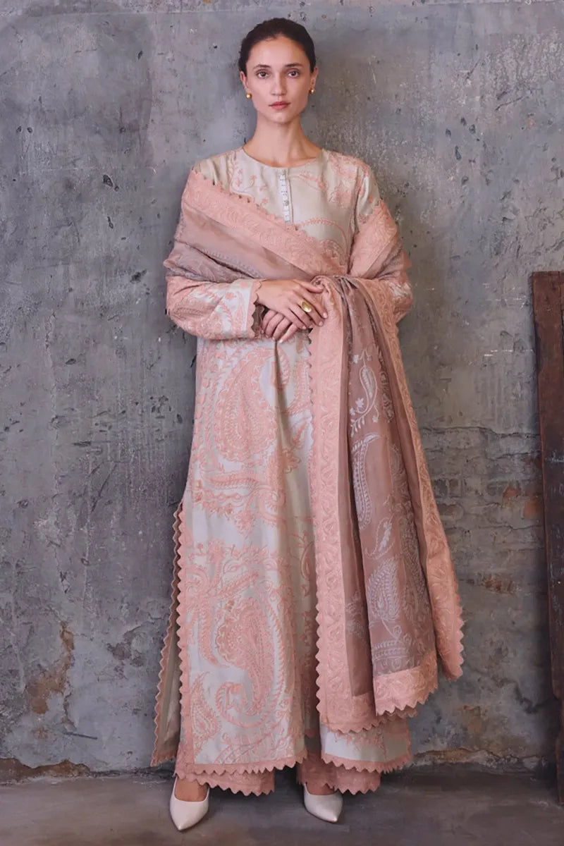Lily Green Aari-thread Embroidered Kurta Set | Diffusion '26 | Iqbal Hussain