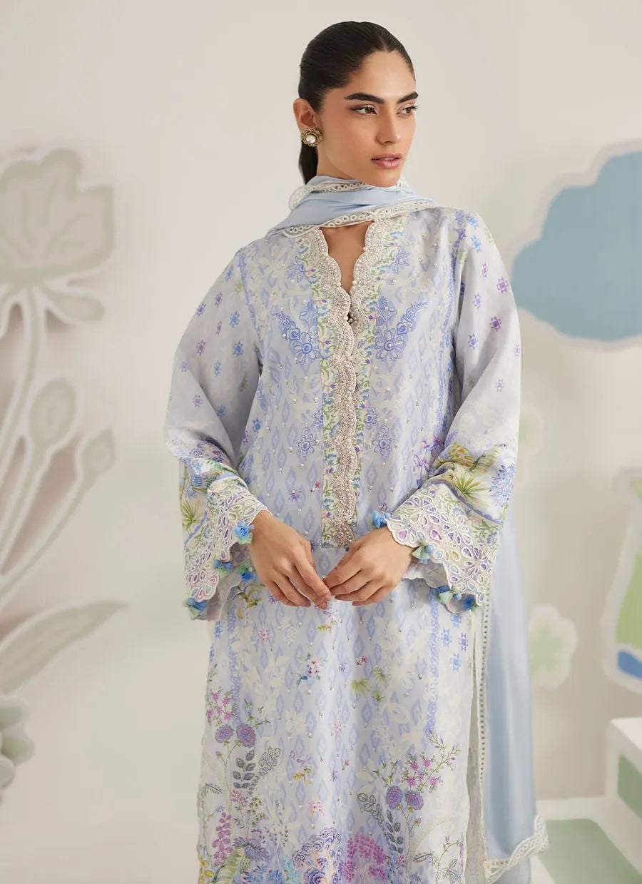 Serelle Shirt And Dupatta | Ramadan Eid Frou Frou '26 | FARAH TALIB AZIZ