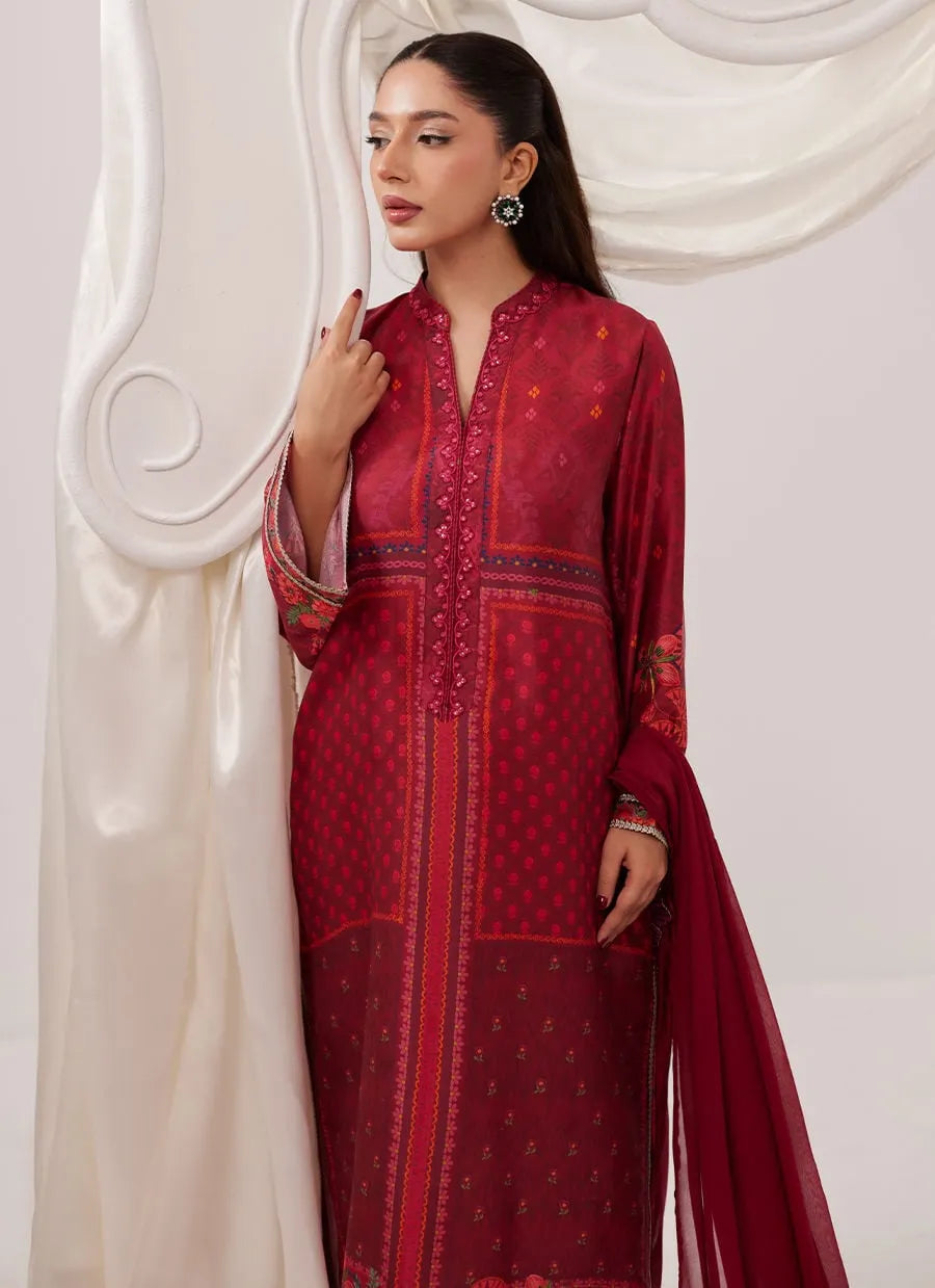 Emberline Shirt And Dupatta | Ramadan Eid Frou Frou '26 | FARAH TALIB AZIZ
