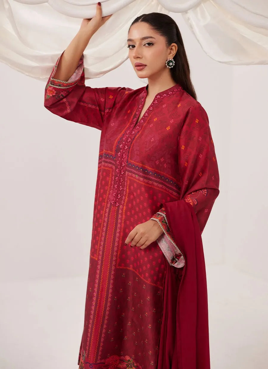 Emberline Shirt And Dupatta | Ramadan Eid Frou Frou '26 | FARAH TALIB AZIZ