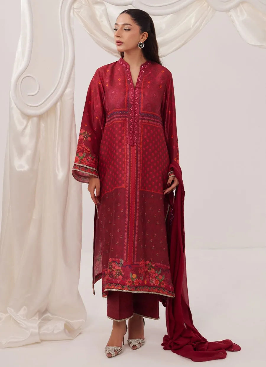 Emberline Shirt And Dupatta | Ramadan Eid Frou Frou '26 | FARAH TALIB AZIZ