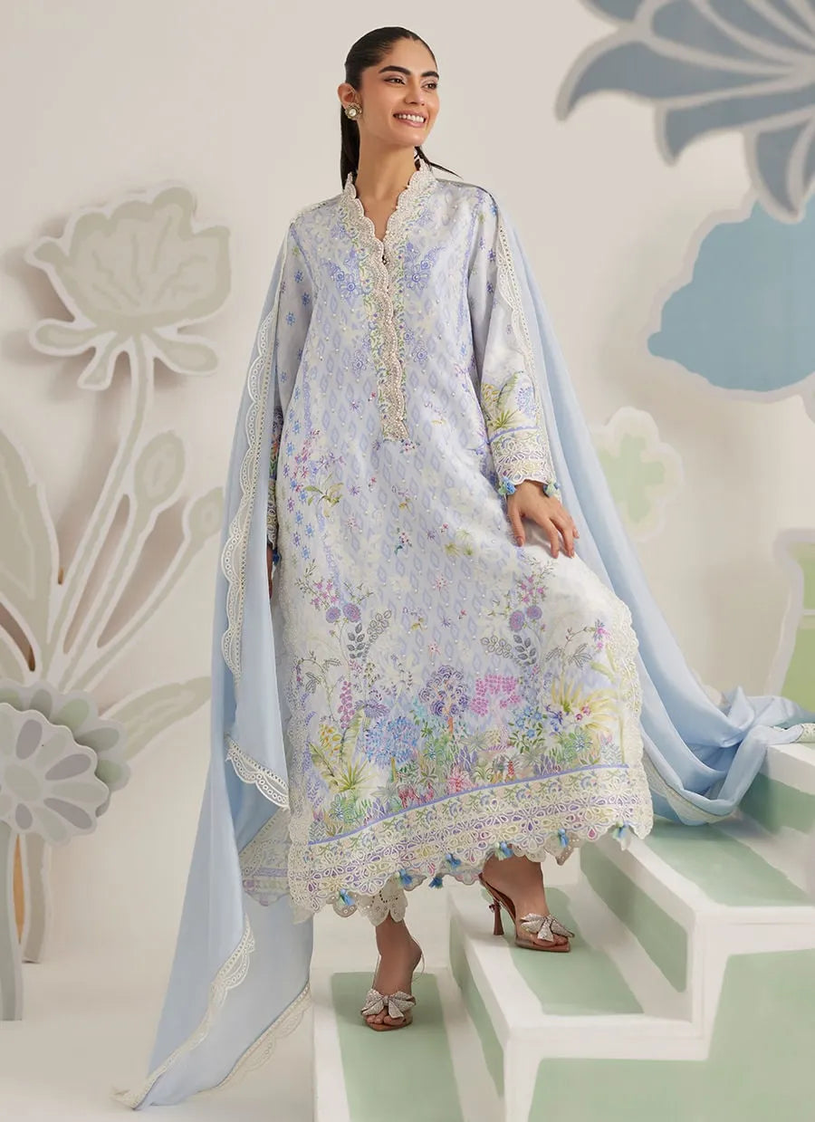 Serelle Shirt And Dupatta | Ramadan Eid Frou Frou '26 | FARAH TALIB AZIZ