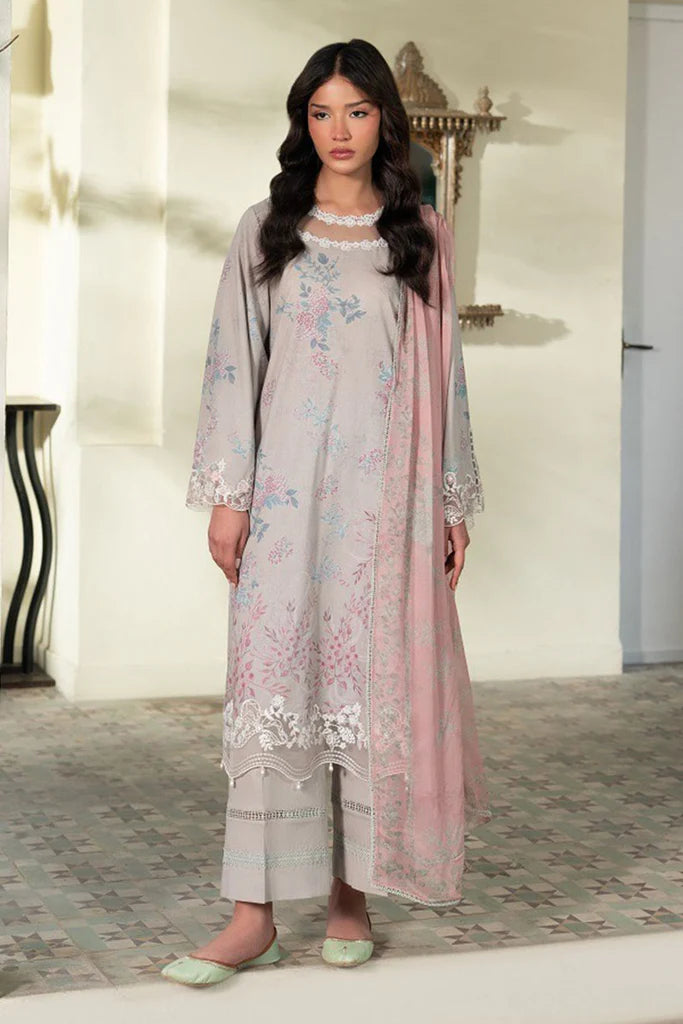 CRYSTAL SPLASH- 3PC EMBROIDERED LAWN SUIT | Cross Stitch