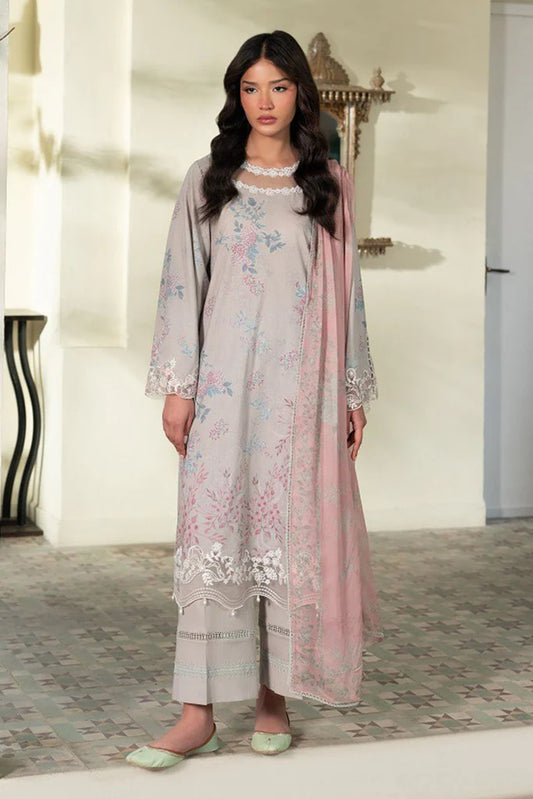 CRYSTAL SPLASH- 3PC EMBROIDERED LAWN SUIT | Cross Stitch