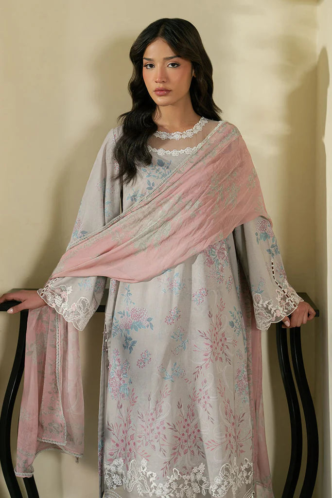CRYSTAL SPLASH- 3PC EMBROIDERED LAWN SUIT | Cross Stitch