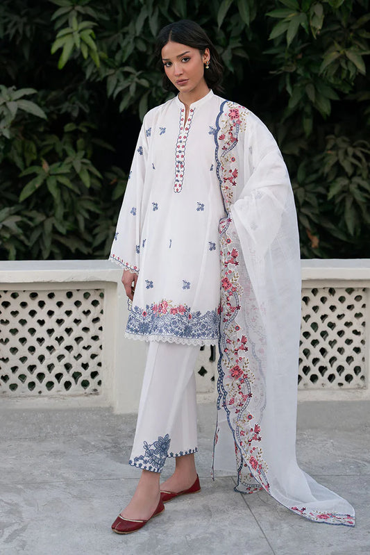 DEW WHISPER- 3PC EMBROIDERED LAWN SUIT | Cross Stitch