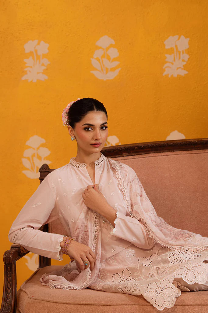 ROSE LUSTER-3PC CHIKANKARI SUIT | Cross Stitch