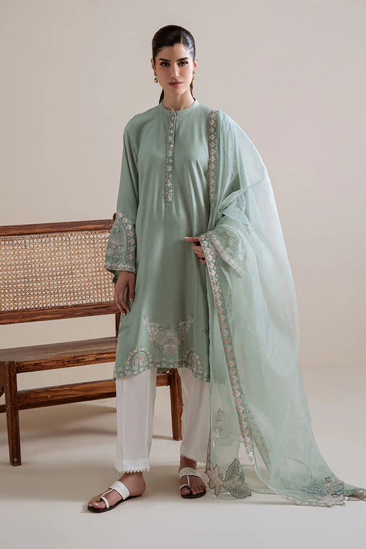 ENCHANTED MEADOW-2PC (SHIRT & DUPATTA) | EXCLUSIVE PRET | Cross Stitch