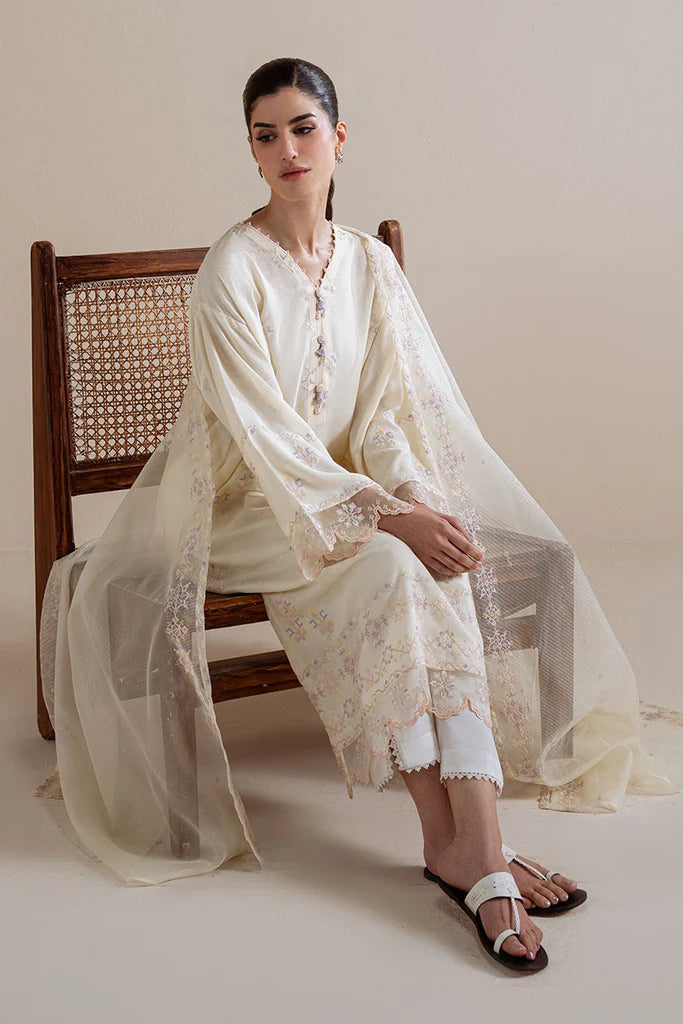 VIVID STITCH-2PC (SHIRT & DUPATTA) | EXCLUSIVE PRET | Cross Stitch