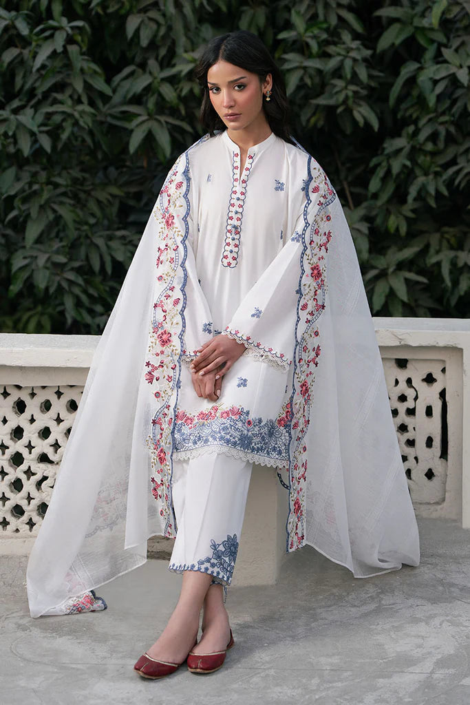 DEW WHISPER- 3PC EMBROIDERED LAWN SUIT | Cross Stitch