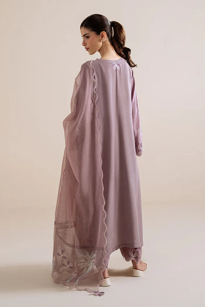 PURPLE HAZE-3PC (SHIRT, TROUSER & DUPATTA) | EXCLUSIVE PRET | Cross Stitch