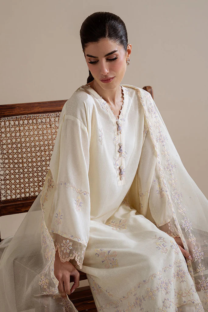 VIVID STITCH-2PC (SHIRT & DUPATTA) | EXCLUSIVE PRET | Cross Stitch