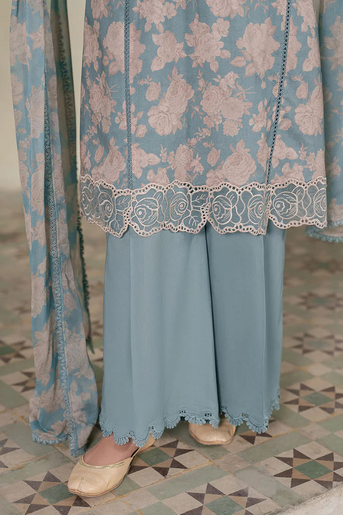 SUMMER GRACE- 3PC EMBROIDERED LAWN SUIT | Cross Stitch
