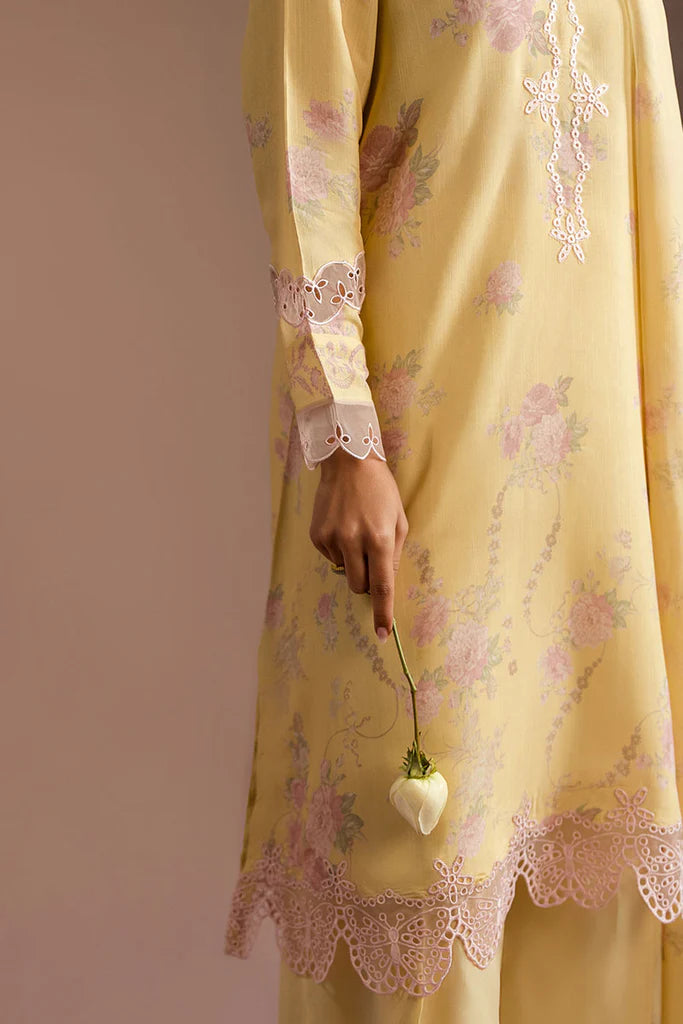 SUNSET GARDEN-2PC (SHIRT & DUPATTA) | EXCLUSIVE PRET | Cross Stitch