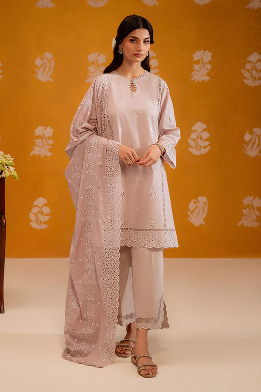 TENDER GRACE-3PC CHIKANKARI SUIT | Cross Stitch