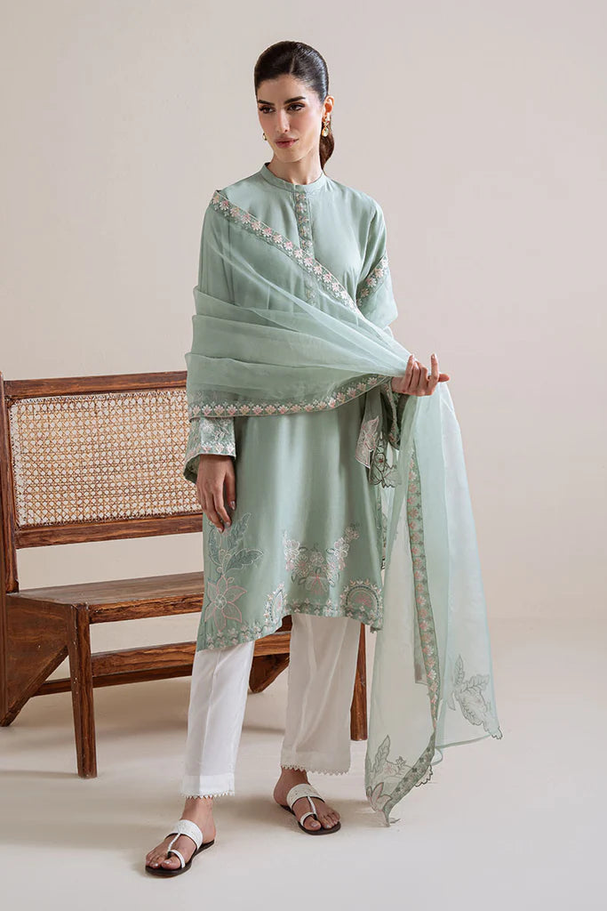 ENCHANTED MEADOW-2PC (SHIRT & DUPATTA) | EXCLUSIVE PRET | Cross Stitch