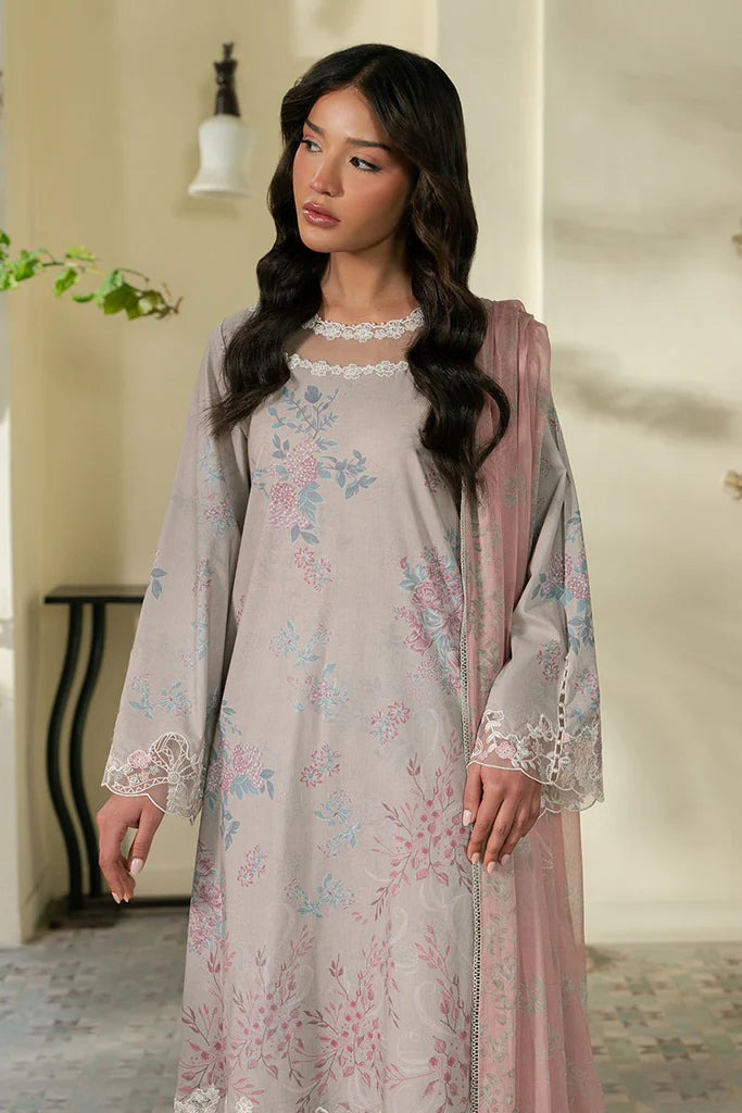CRYSTAL SPLASH- 3PC EMBROIDERED LAWN SUIT | Cross Stitch