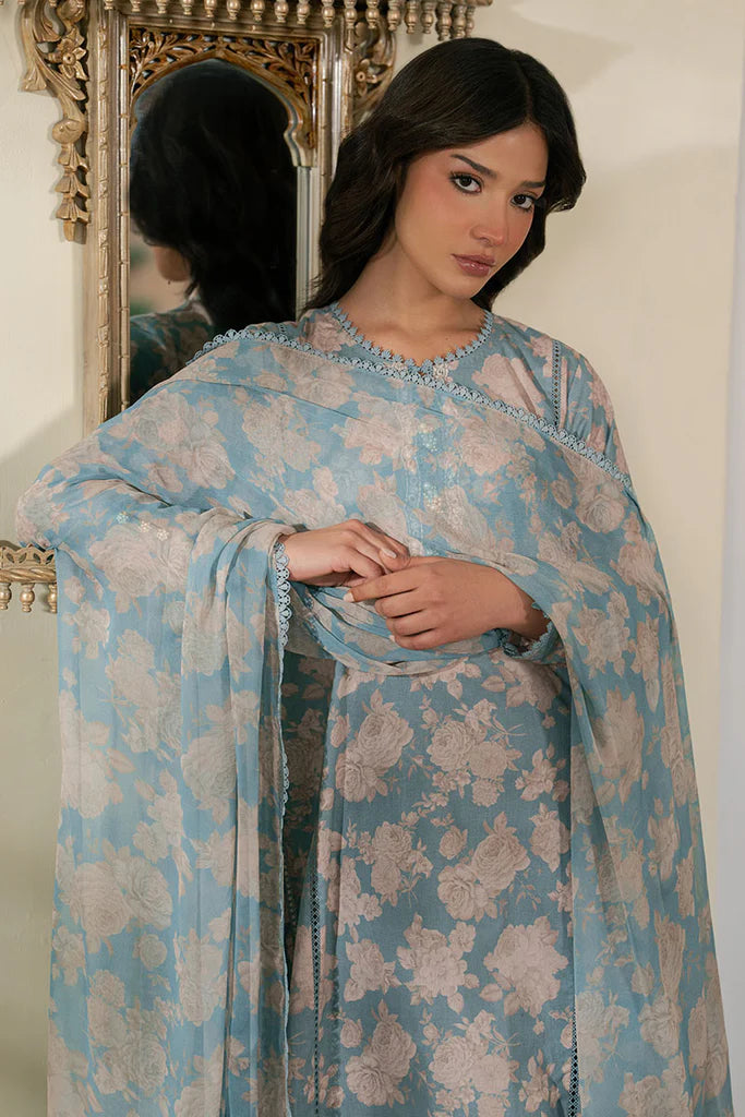 SUMMER GRACE- 3PC EMBROIDERED LAWN SUIT | Cross Stitch