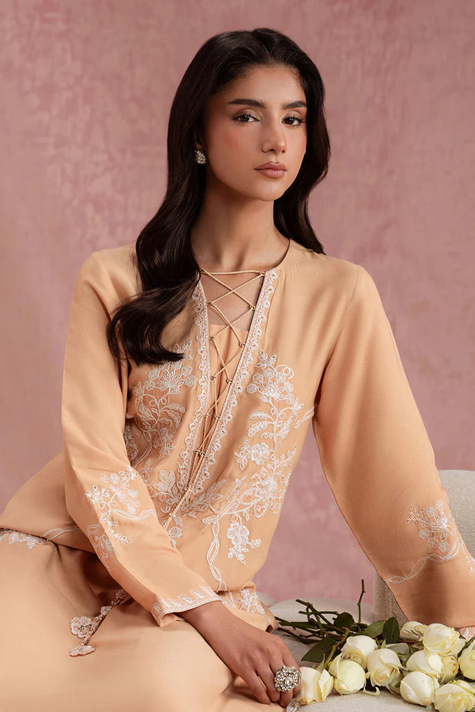 AMBER GLOW-2PC (SHIRT & TROUSER) | EXCLUSIVE PRET | Cross Stitch