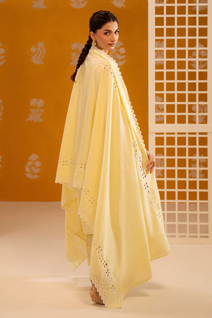 BUTTER BLISS-3PC CHIKANKARI SUIT | Cross Stitch