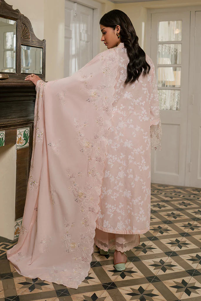 PASTEL MELODY- 3PC EMBROIDERED LAWN SUIT | Cross Stitch