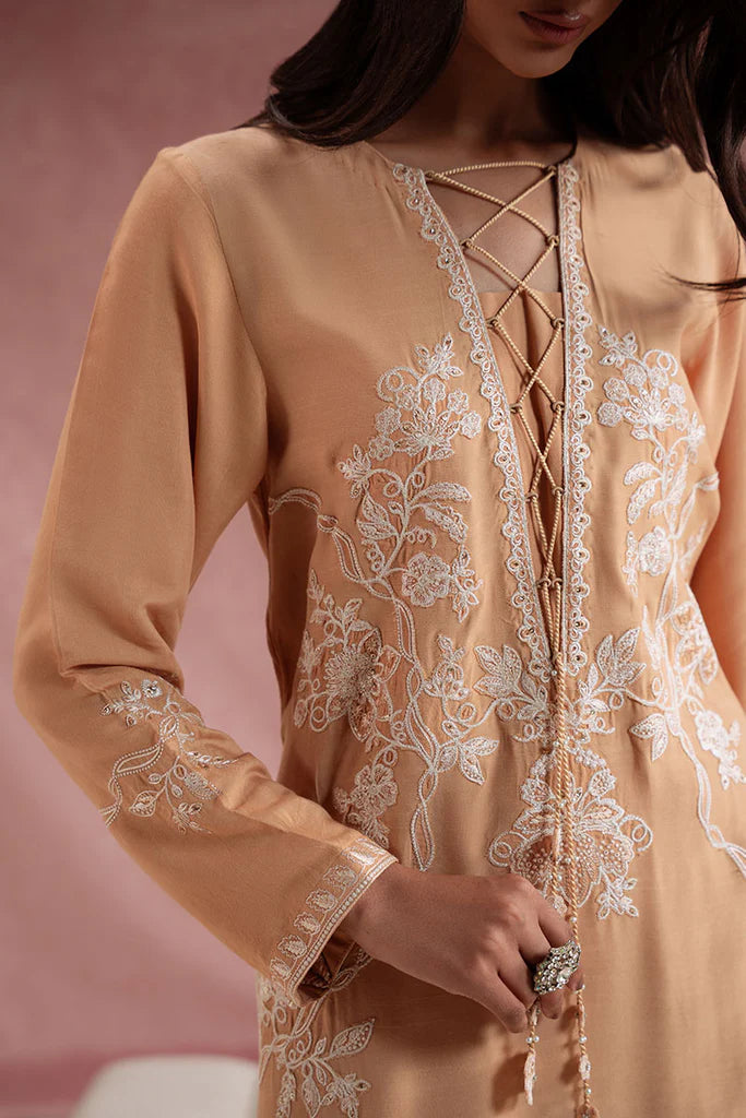 AMBER GLOW-2PC (SHIRT & TROUSER) | EXCLUSIVE PRET | Cross Stitch