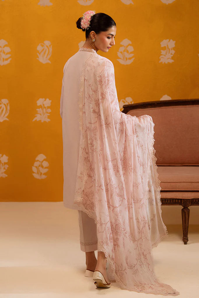 ROSE LUSTER-3PC CHIKANKARI SUIT | Cross Stitch