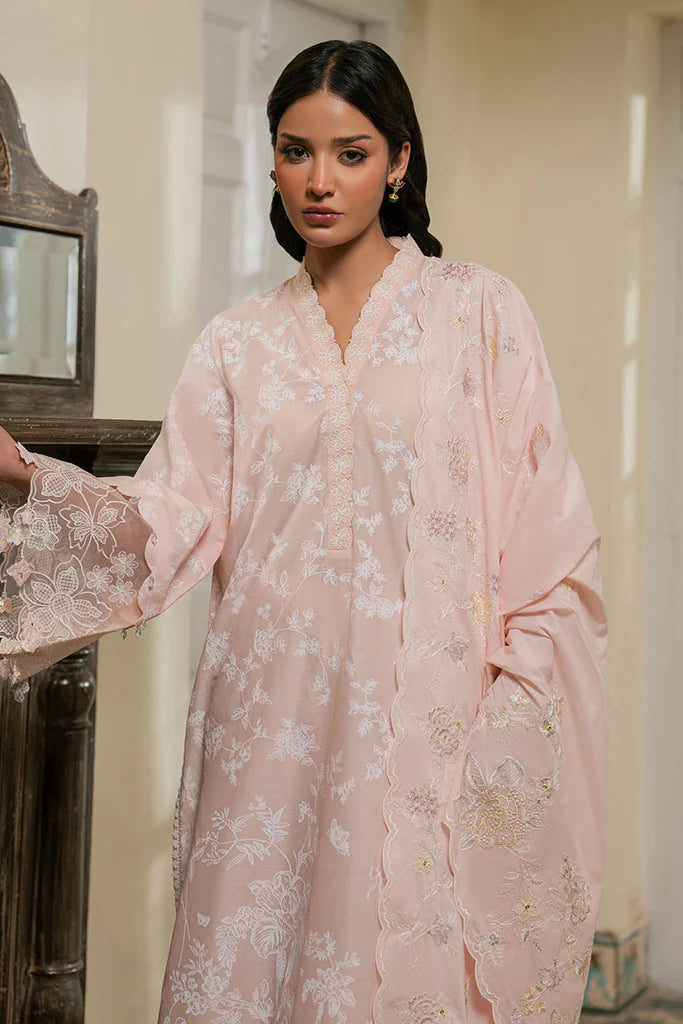 PASTEL MELODY- 3PC EMBROIDERED LAWN SUIT | Cross Stitch