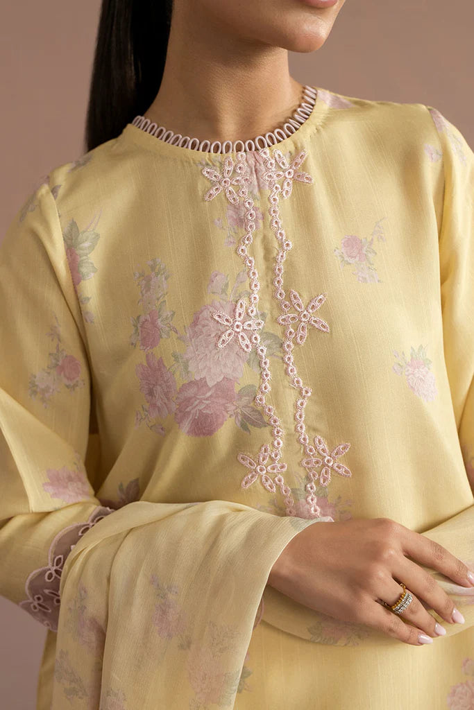 SUNSET GARDEN-2PC (SHIRT & DUPATTA) | EXCLUSIVE PRET | Cross Stitch