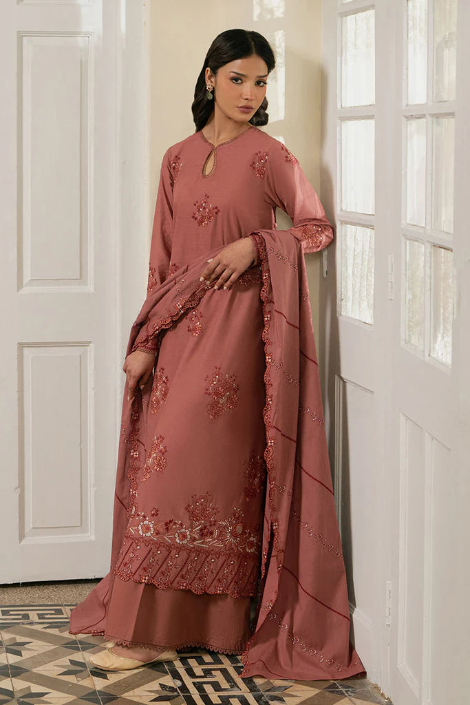 RUSTIC MEADOW- 3PC EMBROIDERED LAWN SUIT | Cross Stitch