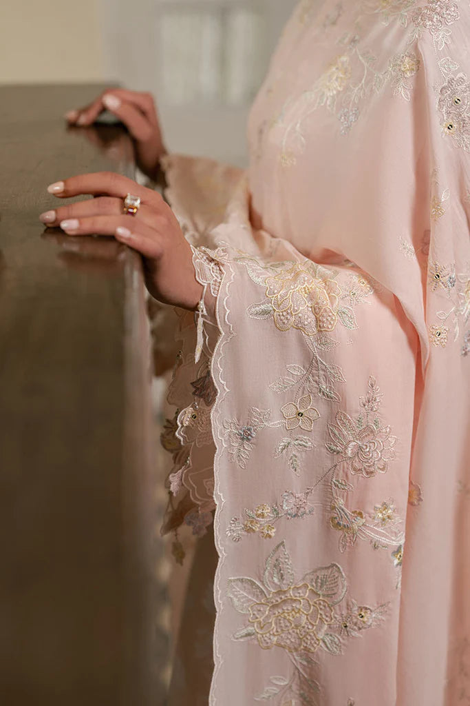 PASTEL MELODY- 3PC EMBROIDERED LAWN SUIT | Cross Stitch