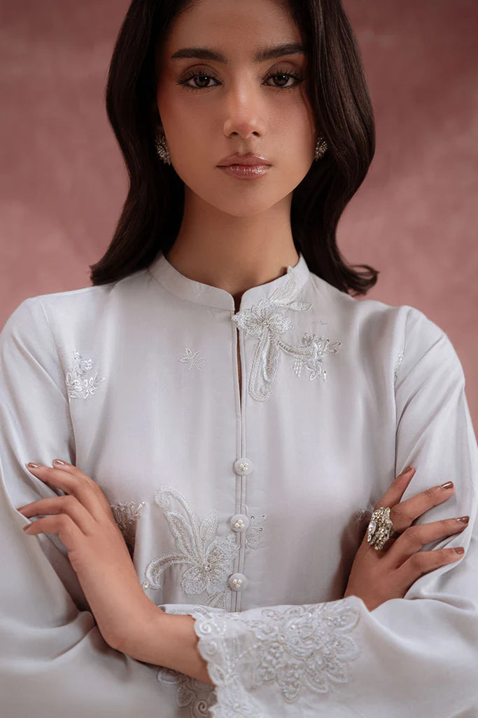 NIMBUS SNOW-2PC (SHIRT & TROUSER) | EXCLUSIVE PRET | Cross Stitch