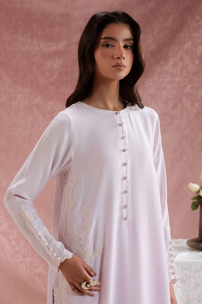 LILAC MIST-2PC (SHIRT & TROUSER) | EXCLUSIVE PRET | Cross Stitch