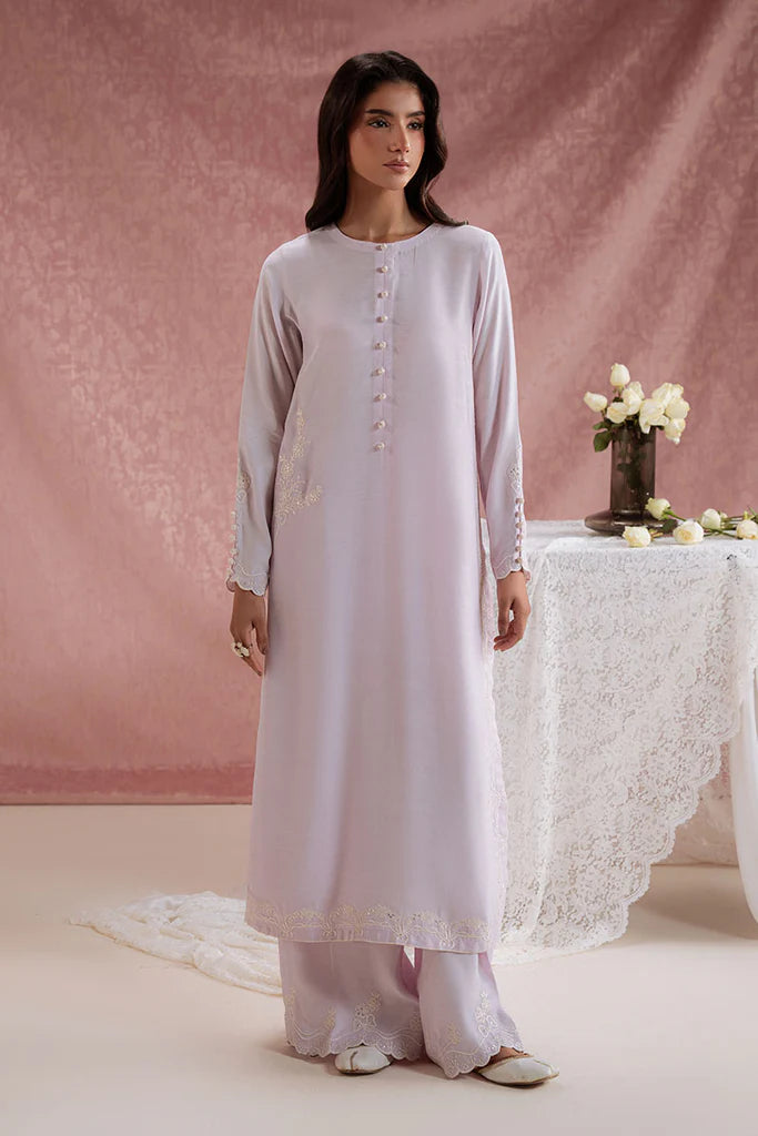 LILAC MIST-2PC (SHIRT & TROUSER) | EXCLUSIVE PRET | Cross Stitch