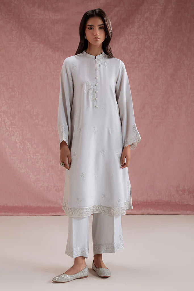 NIMBUS SNOW-2PC (SHIRT & TROUSER) | EXCLUSIVE PRET | Cross Stitch
