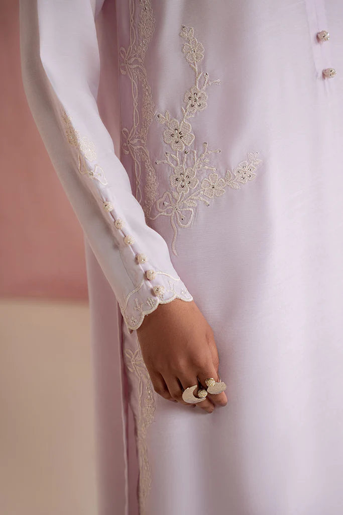 LILAC MIST-2PC (SHIRT & TROUSER) | EXCLUSIVE PRET | Cross Stitch