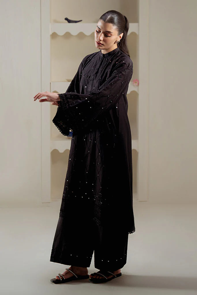 NOIR SPELL EMBROIDERED SHIRT | EXCLUSIVE PRET | Cross Stitch