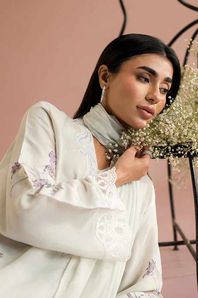VIOLET VISTA-2PC (SHIRT & DUPATTA) | EXCLUSIVE PRET | Cross Stitch