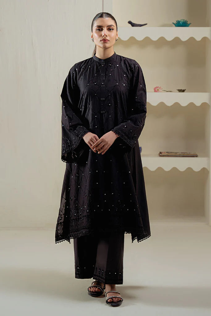 NOIR SPELL EMBROIDERED SHIRT | EXCLUSIVE PRET | Cross Stitch