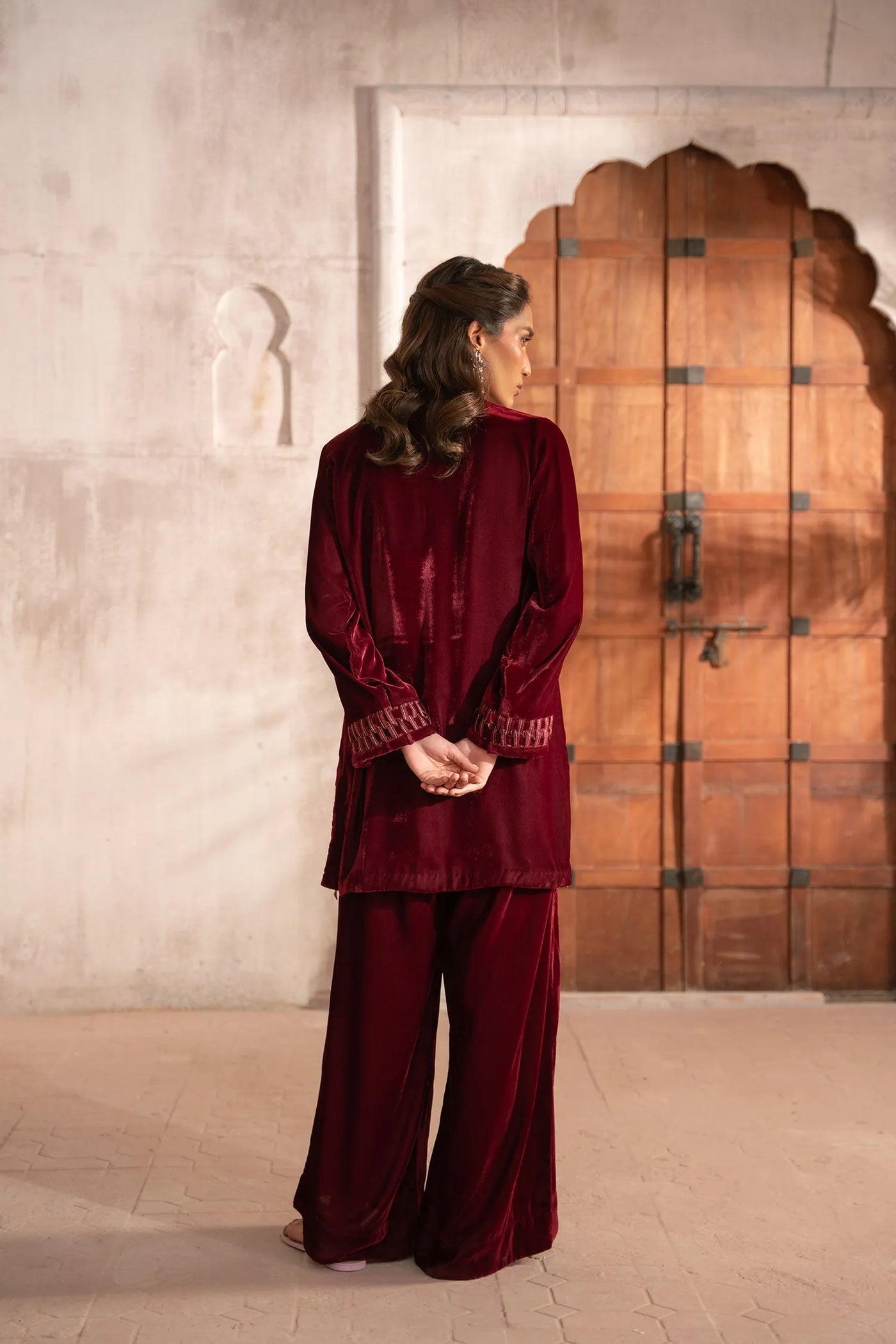Maroon Madness | Velvet Collection '25 | Studio Mehr