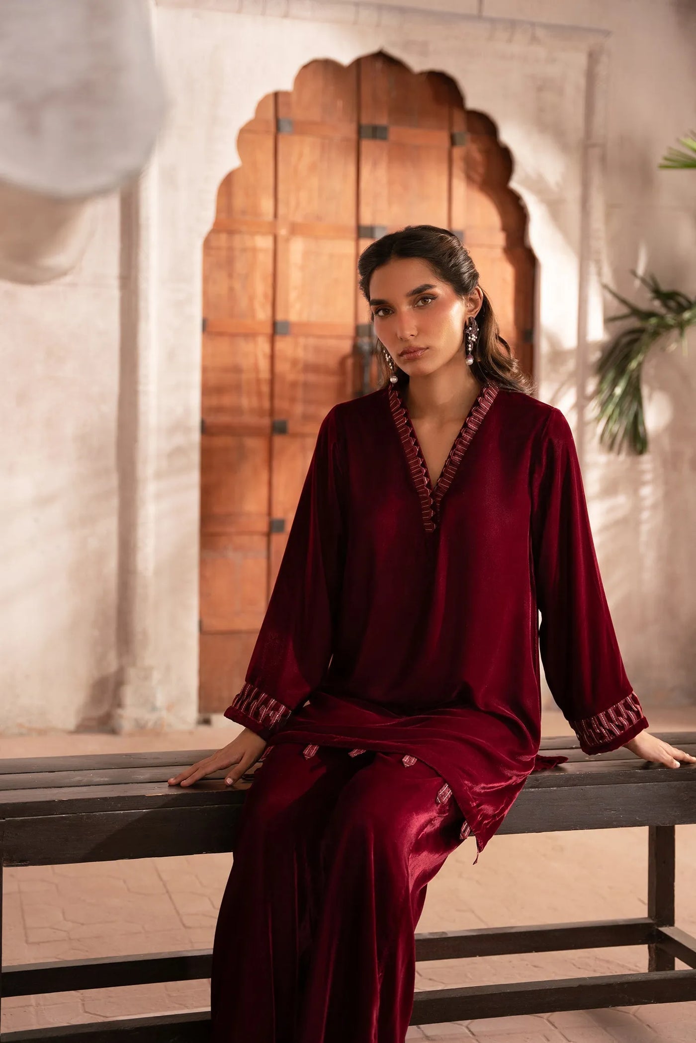 Maroon Madness | Velvet Collection '25 | Studio Mehr