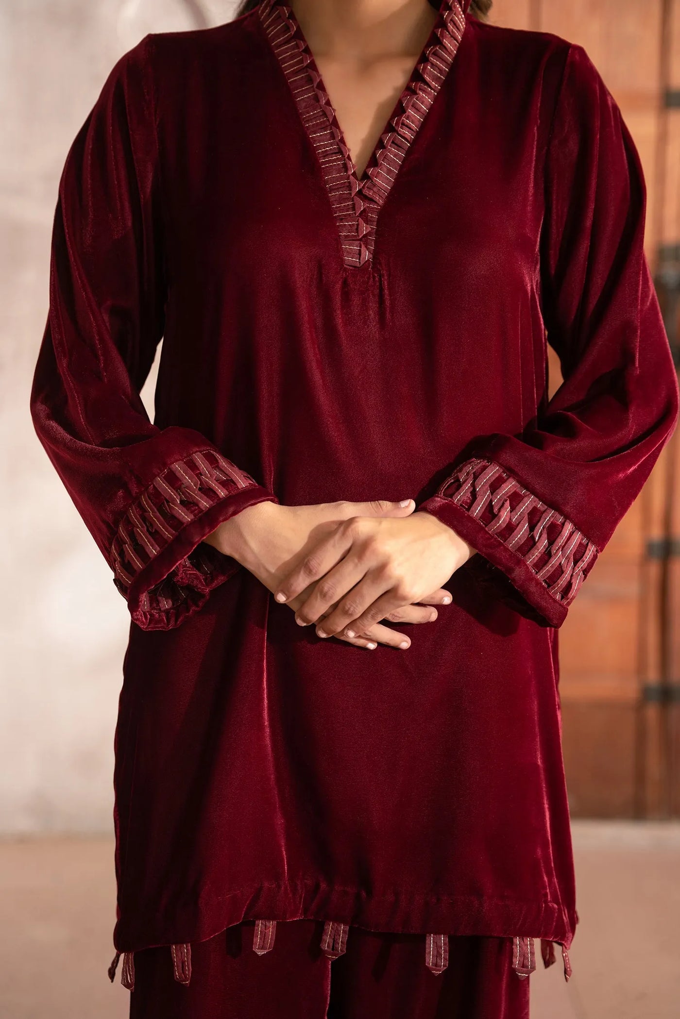 Maroon Madness | Velvet Collection '25 | Studio Mehr