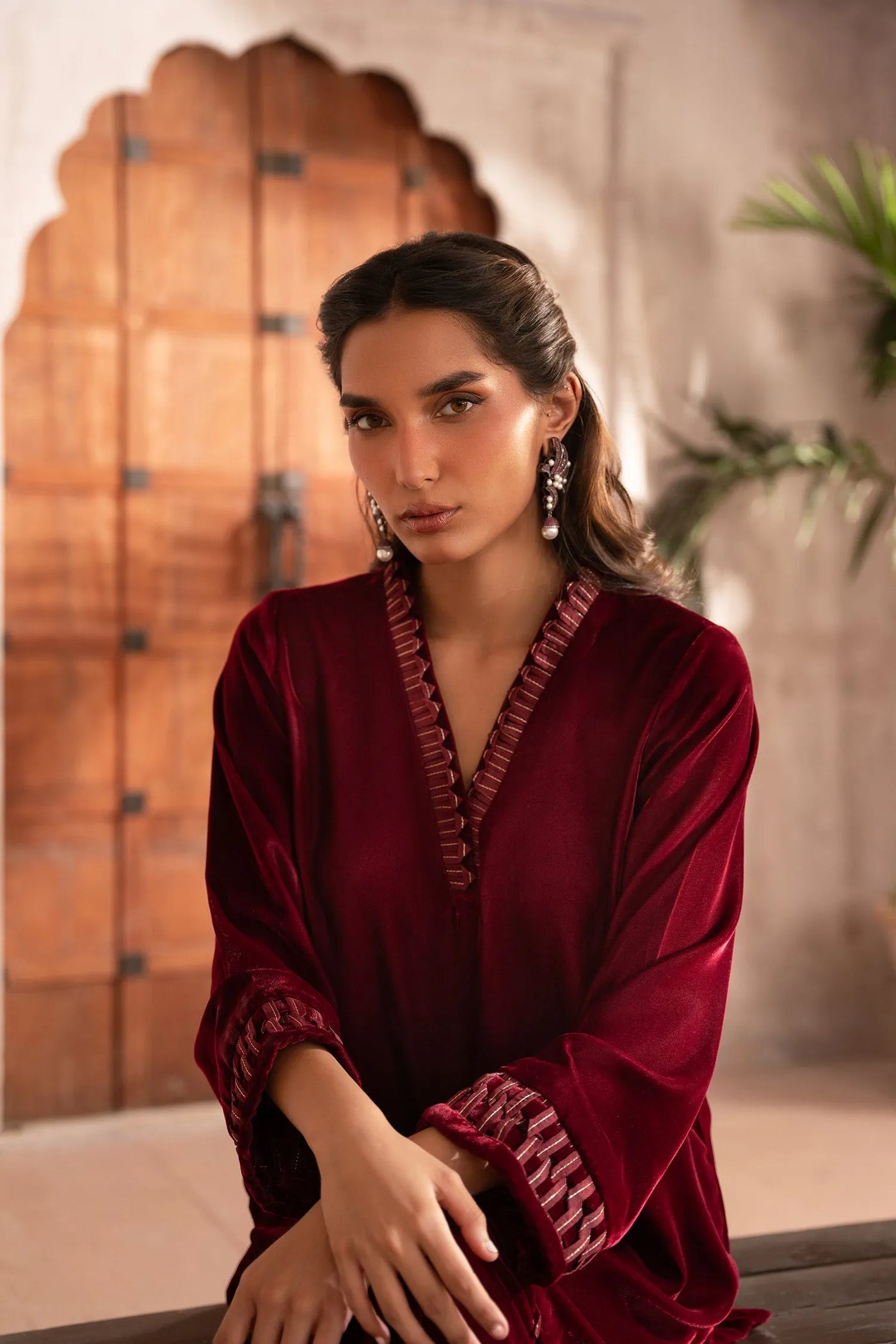 Maroon Madness | Velvet Collection '25 | Studio Mehr