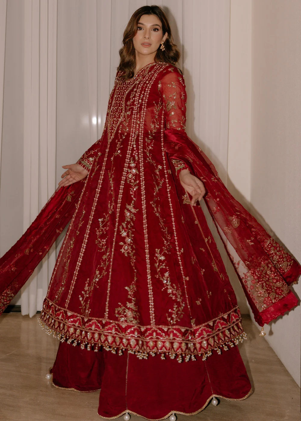 Scarlet | Festive Stitched ‘25 | Sadaf Fawad Khan