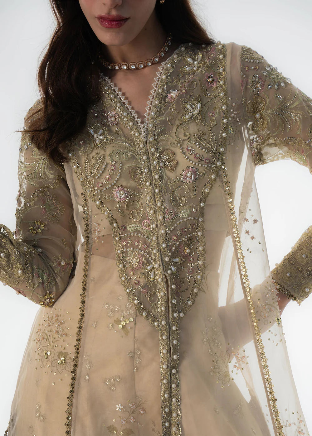Ivory Celeste | Festive Stitched ‘25 | Sadaf Fawad Khan