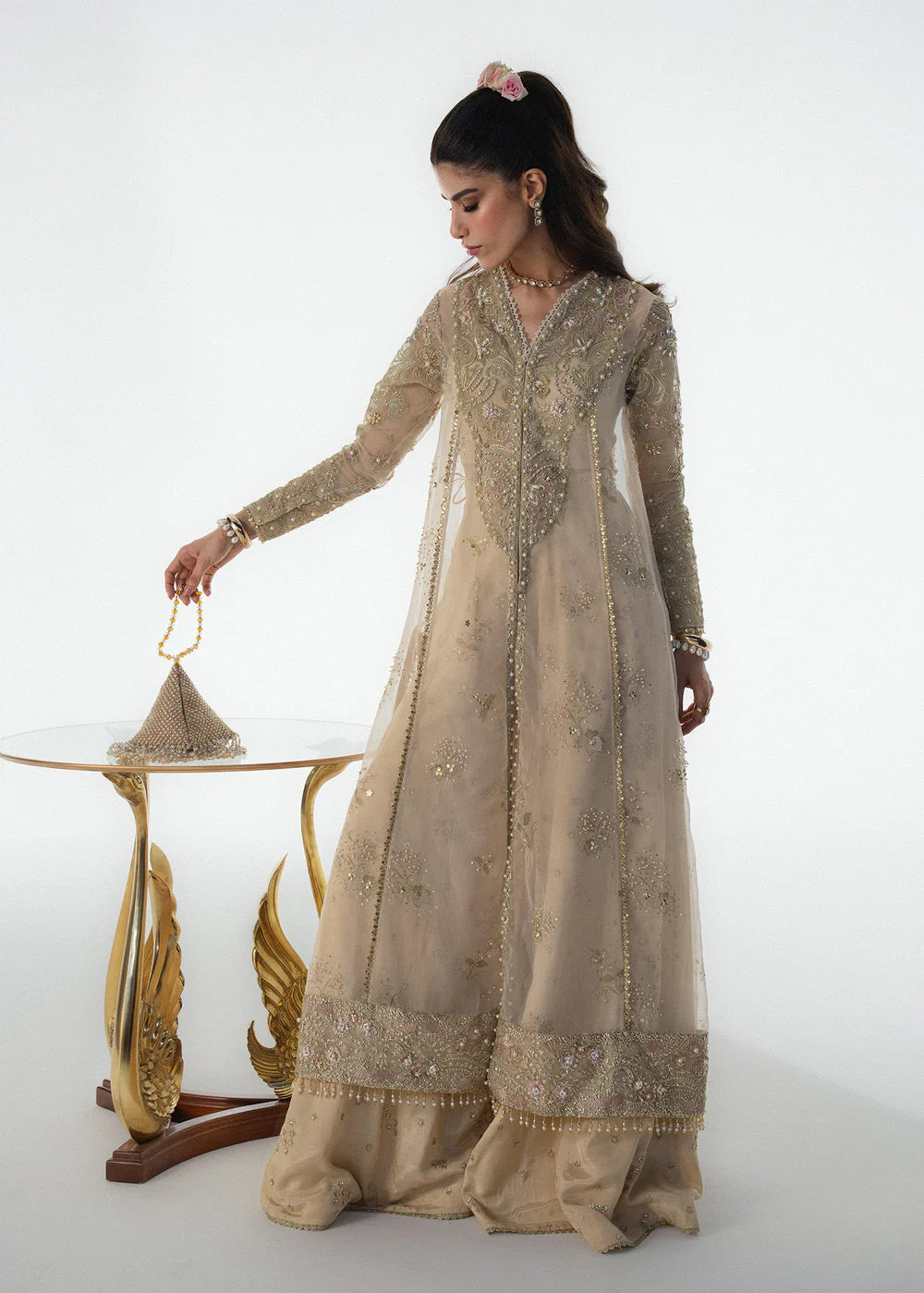 Ivory Celeste | Festive Stitched ‘25 | Sadaf Fawad Khan