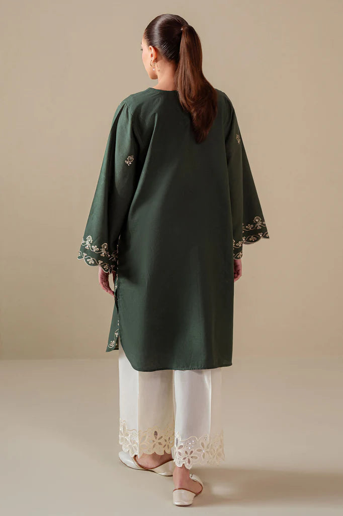 GREEN DEW EMBROIDERED LAWN SHIRT | EXCLUSIVE PRET | Cross Stitch